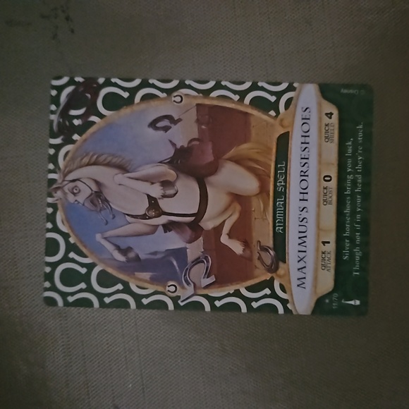 Maximus's Horseshoes Sorcerer's of The Magic Kingdom Card - Picture 1 of 2